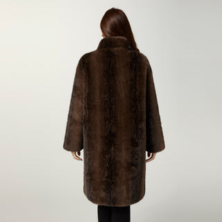 Chamonix Faux Fur Coat - French Roast