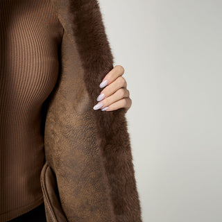 Chamonix Faux Fur Coat - French Roast