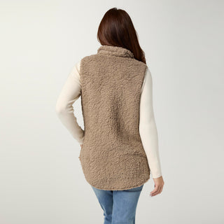 Ronnie Long Vest with Pockets - Driftwood