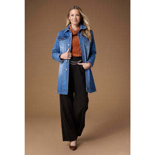 Tanner Long Sleeve Cowl Neck Top - Autumn Orange