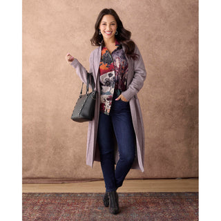 Ronja Colorblock Floral Print Blouse - Autumn Medley