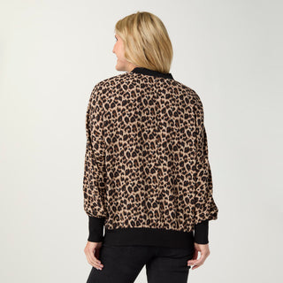 Wilde Long Sleeve Printed Top - Animal Print