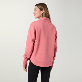 Solace Long Sleeve Top with Grommets - Canyon Rose