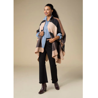 Shawna Long Sleeve Top with Back Button Detail - Medium Denim