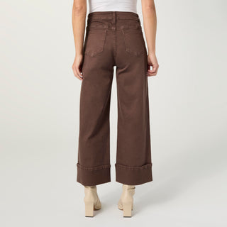 Avante Wide Ankle with Front Seam Pant - Chocolate