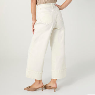 Avante Wide Ankle with Front Seam Pant - Coconut Milk