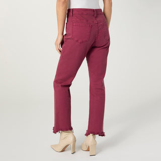 Marky Cutout Ankle Pant - Rich Wine