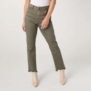 Marky Cutout Ankle Pant - Olive