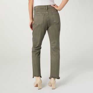 Marky Cutout Ankle Pant - Olive