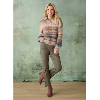 Marky Cutout Ankle Pant - Olive