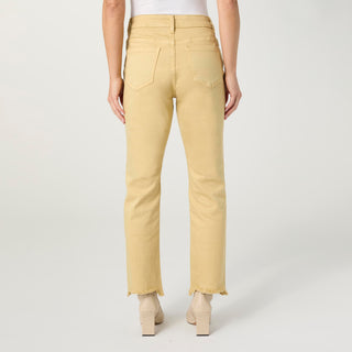 Marky Cutout Ankle Pant - Mustard