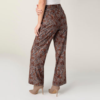 Shyanne Wide Leg Pant - Paisley Print