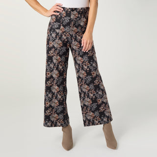 Shyanne Wide Leg Crop Pant - Floral Print