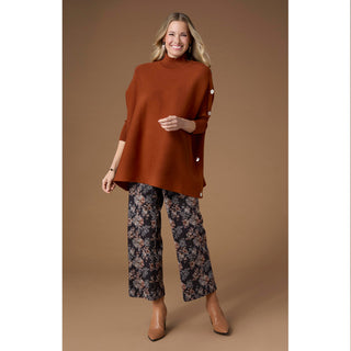 Shyanne Wide Leg Crop Pant - Floral Print