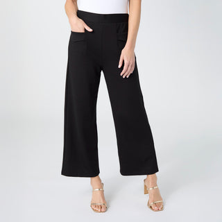 Celyse Tailored Wide Leg Crop Pant - Black