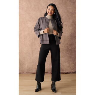 Celyse Tailored Wide Leg Crop Pant - Black