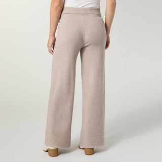 Arvilla Sweater Pant with Border Detail - Doeskin