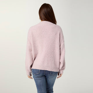 Liesel Sweater with Floral Applique - Primrose Pink