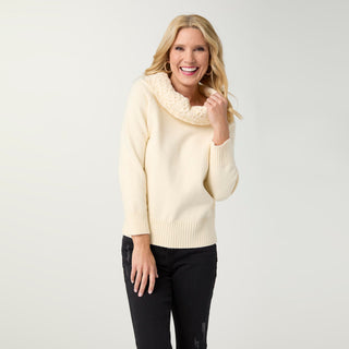 Sullana Boatneck Sweater - Coconut Milk