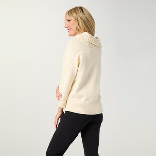 Sullana Boatneck Sweater - Coconut Milk
