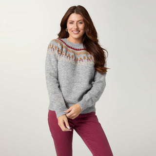 Talara Nordic Sweater - Light Heather Grey