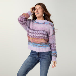 Starlight Mohair Sweater with Lurex - Dusty Lavender