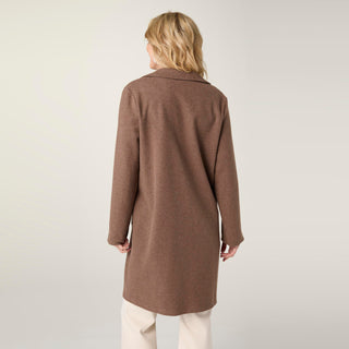 Anice Lightweight Brushed Cardigan with Rivet Detail - Mocha