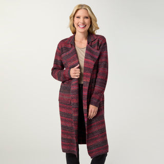 Earthen Long Open Cardigan with Pockets