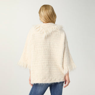 Laverne 3/4 Sleeve Envelope Neck Sweater - Oatmeal