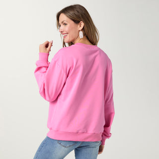 Very Merry Sweatshirt - Pink
