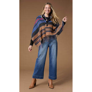 Bambu Soft Wide Ankle with Patch Pockets - Medium Denim