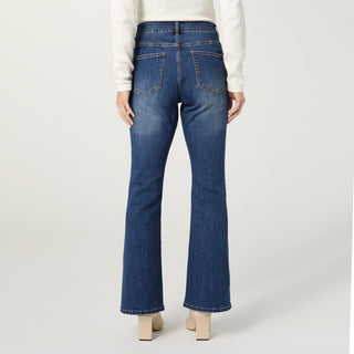 Bambu Soft Flare with Side Snap Bottom - Medium Denim