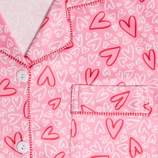 Dreamland Top - Pink Hearts