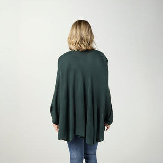 Kiara Pull Thru Wrap with Embellishment - Deep Green