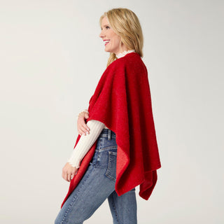 Elaina Tinsel Wrap w/ Pull Thru - Tango Red