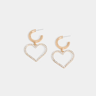 Sweetheart Earrings - Gold