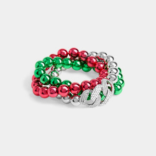 Season's Greetings Bracelet - Red/Green