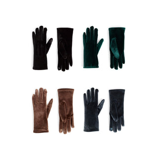 Velvet Dream Touchscreen Gloves Assortment (8 PIECES: 4 Styles, 2 of each)