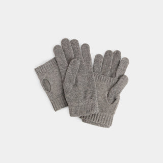 Extravagant Convertible Gloves - Grey