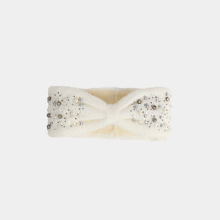 Marvelous Glitzy Headband - Winter White