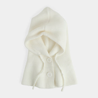 Hooded Scarf - Winter White