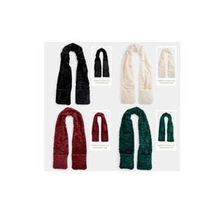Ankita Hidden Pocket Scarf Assortment (8 PIECES: 4 Styles, 2 of each)