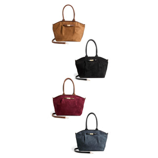 Zelina Faux Suede Tote + Crossbody Assortment Pack - Mixed