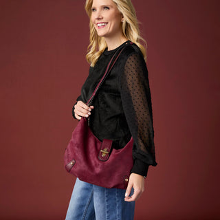 Alessia Crossbody - Garnet