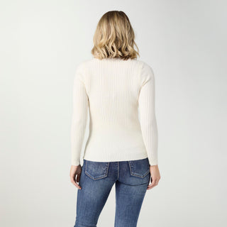 Helena Soft Contour Lightweight Sweater - Ivory
