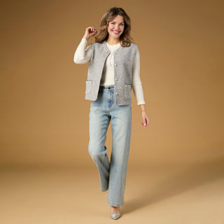 Helena Soft Contour Lightweight Sweater - Ivory