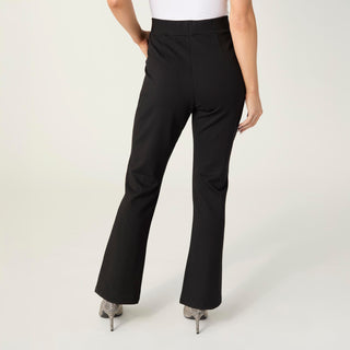 Celyse Baby Flare Pant with Rhinestone Tulip Hem - Black