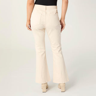 Willa Flare Pant with Curved Hem - Feather