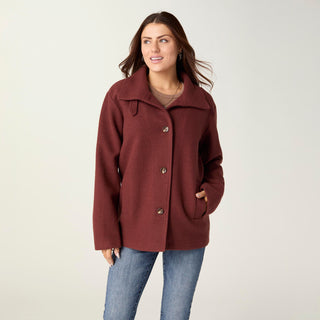Camilla Button Front Jacket - Nutmeg