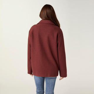 Camilla Button Front Jacket - Nutmeg